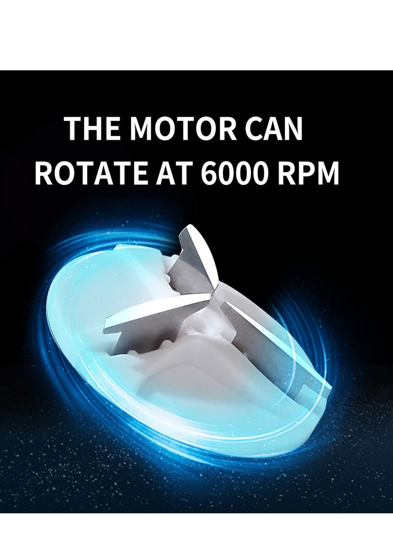 Excefore Electric shavers for Men Wet and Dry Rechargeable Mens Razor Waterproof Electric Razor Intelligent Digital Display 4D Rotary Razors USB Charging,Green - Image 5