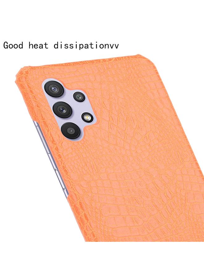 S-TOP Case For Samsung Galaxy A32 4G European version Shockproof Crocodile Texture PC + PU Case - Image 5
