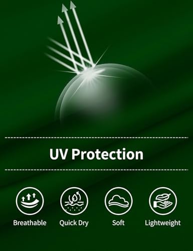 Opna Youth Athletic Performance Long Sleeve Shirts for Boy's or Girl's – UV Protection Moisture Wicking Rash Guard Forest Green - Image 4