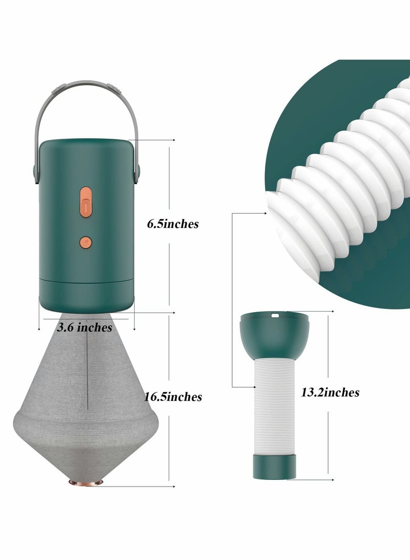 SOLARAE Mini Dryer, Portable Multifunctional Dryer for Underwear, Travel Clothes Dryer, Swimsuit, Socks, Panties, Vest, Lingerie, Baby&Pets clothes-Green - Image 2