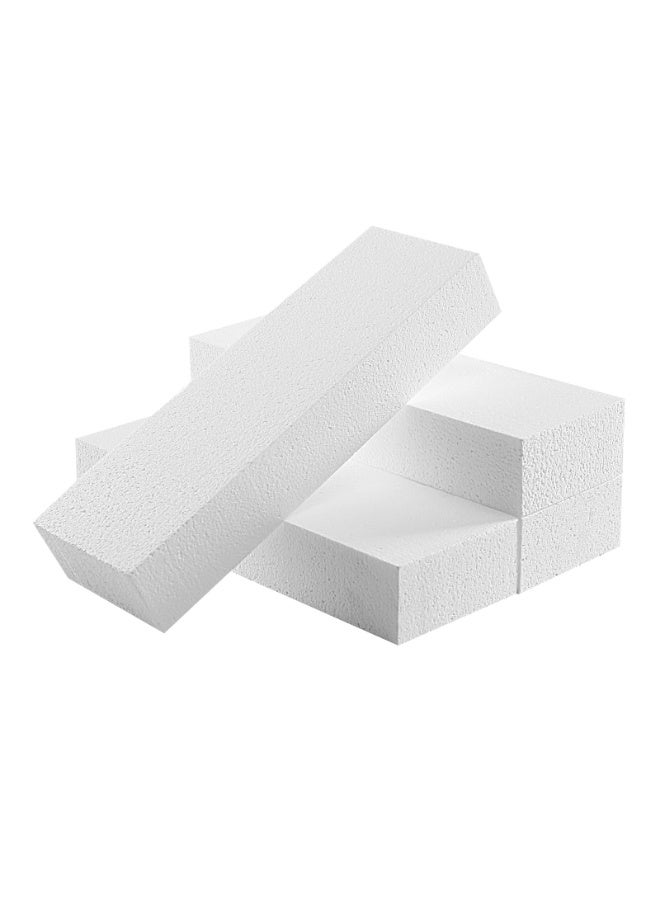 كرافت ماجيك ٥ قطع من قوالب الفوم الحرفية | ١٢×٤×٢ بوصة | مستطيل من الفوم البوليسترين | ثيرموكول | ستايروفوم | للنحت الفني | تنسيقات الزهور | النمذجة | فنون وحرف يدوية | مدرسة ومكتب ومنزل - Image 1