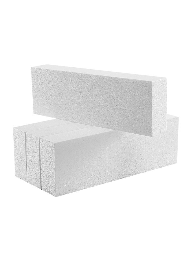 كرافت ماجيك ٥ قطع من قوالب الفوم الحرفية | ١٢×٤×٢ بوصة | مستطيل من الفوم البوليسترين | ثيرموكول | ستايروفوم | للنحت الفني | تنسيقات الزهور | النمذجة | فنون وحرف يدوية | مدرسة ومكتب ومنزل - Image 5