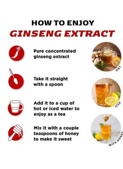 Korean Ginseng of Samjiwon Pure Red Ginseng Extract Stick, 6Years Grown, Energy Boost, Immune Boost,GMP Standards,10ml x 10 Sticks  - Image 3