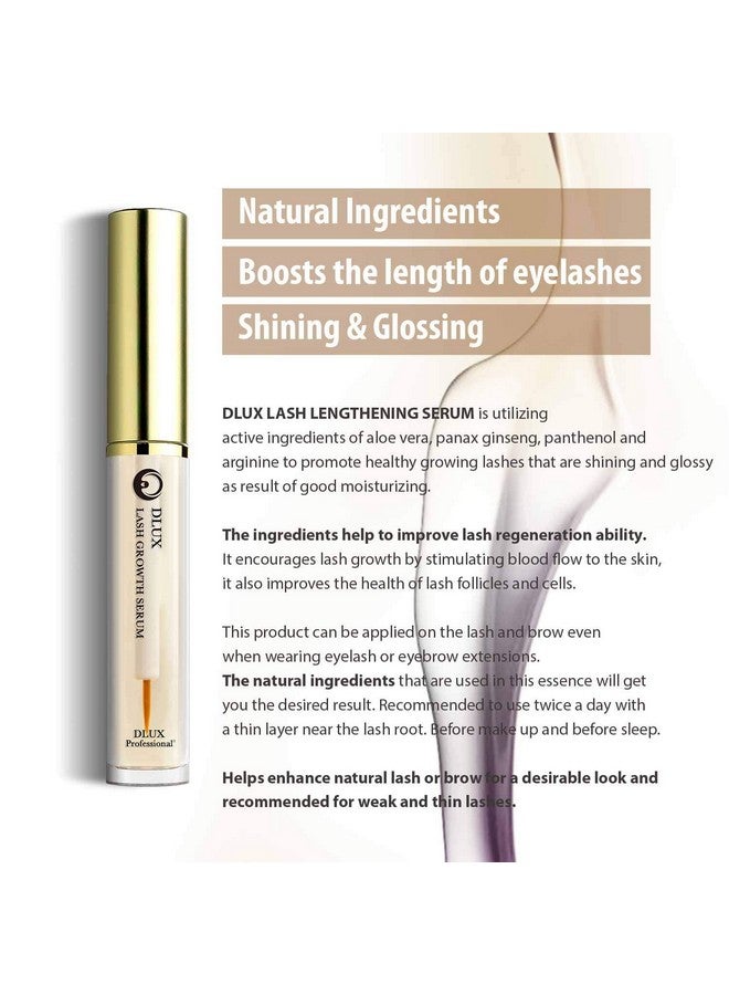 DLUX PROFESSIONAL Dlux Pro Eyelash Enhancer Lengthening Eyelash Root Treatment Serum 2 In 1 Kit (5Ml ; 0.16Fl Oz.); Stimulate Growth For Eyelashes, Eyebrows;Boost Serum For Lash Longer, Fuller Thicker;Made In Korea - Image 5
