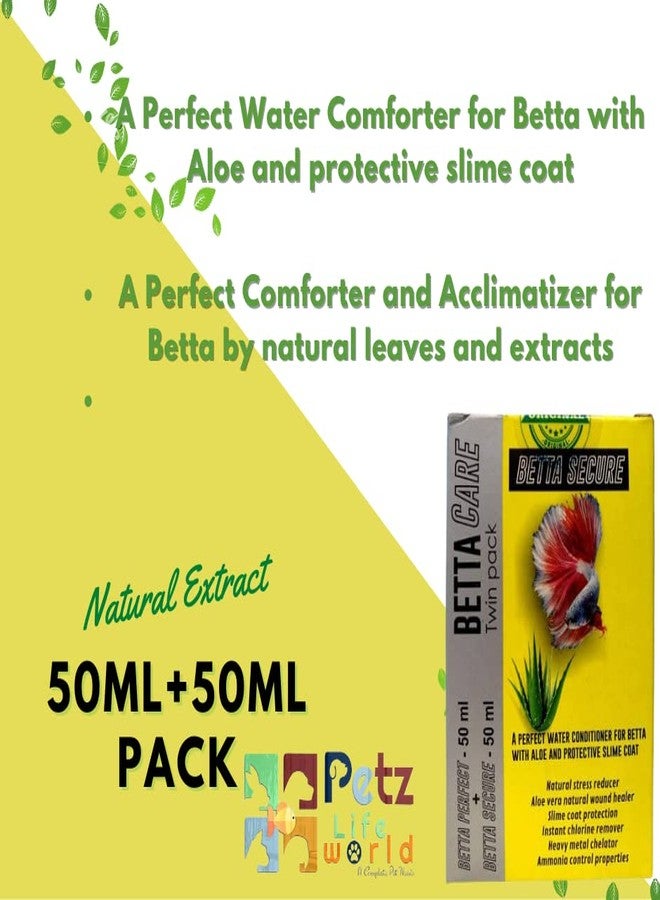 VAYINATO Aquatic Remedies Betta Care Twin Pack(Betta Perfect-50 Ml + Betta Secure-50 Ml)+ With Free Gene Eleven Betta Food,15G |Stress Remover,Aloe Vera Extract + Leaf&Organic Acid Extracts - Image 5