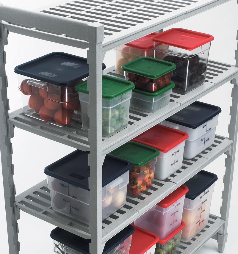 Cambro غطاء كامبرو SFC12453 مربع لـ 12 و 18 و 22 رطل من كامسكويرز - بولي إيثيلين أزرق - Image 5