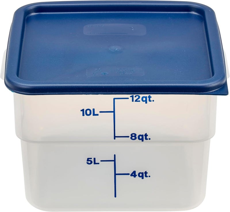 Cambro غطاء كامبرو SFC12453 مربع لـ 12 و 18 و 22 رطل من كامسكويرز - بولي إيثيلين أزرق - Image 2