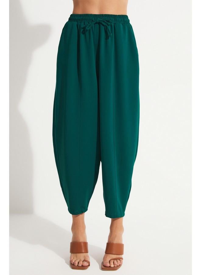 جون بنطلون خصر مطاطي يونيو زمردي - Image 5