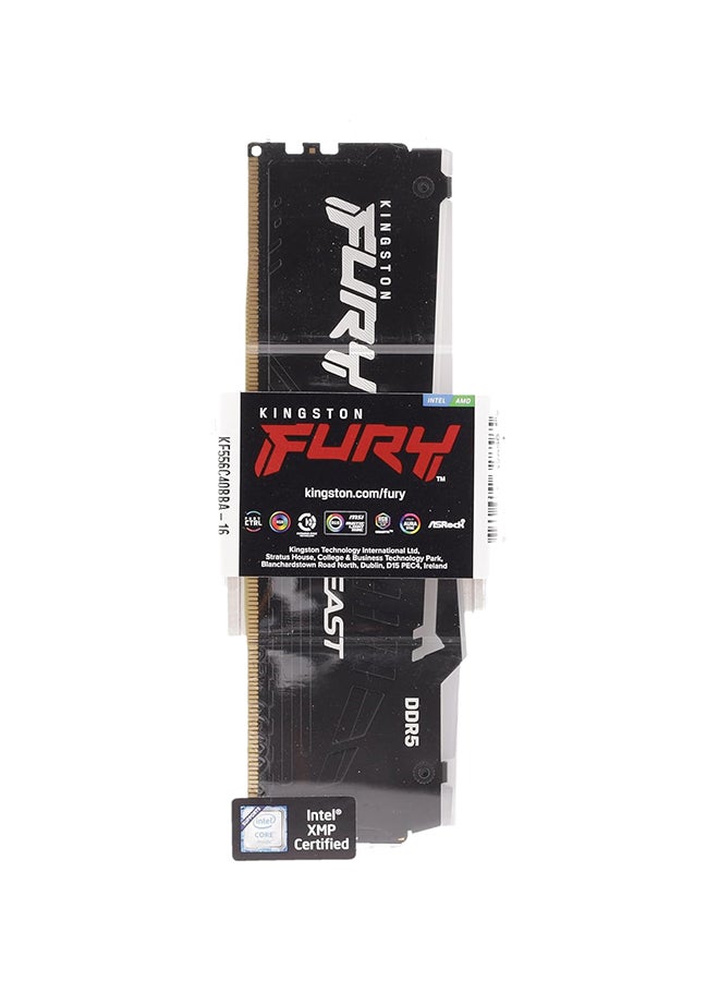 Fury Beast DDR5 RGB 16GB 5600MT/s DDR5 CL40 DIMM Desktop Gaming Memory Single Module - KF556C40BBA-16