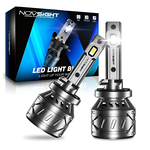 NOVSIGHT 880 LED Fog Light Bulbs 6500K White 60W 13000LM Bright 899 885 893 LED Fog Lights Plug and Play Fast Cooling Fog Light Bulbs Replacement IP68 Waterproof Pack of 2 - Image 1