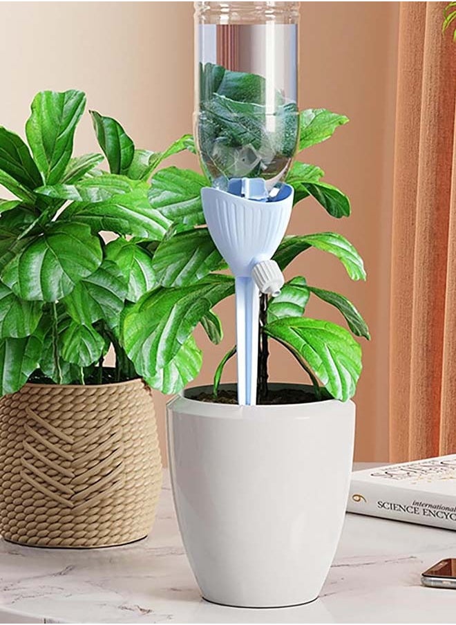 Cynthia Plant Self Watering Spikes Indoor Outdoor Plastic Bottle Garden Plant Drip Irrigation Automatic Device Spike System Plants Watering with Drip Adjustable Control Valve 8 Pack  - Image 5