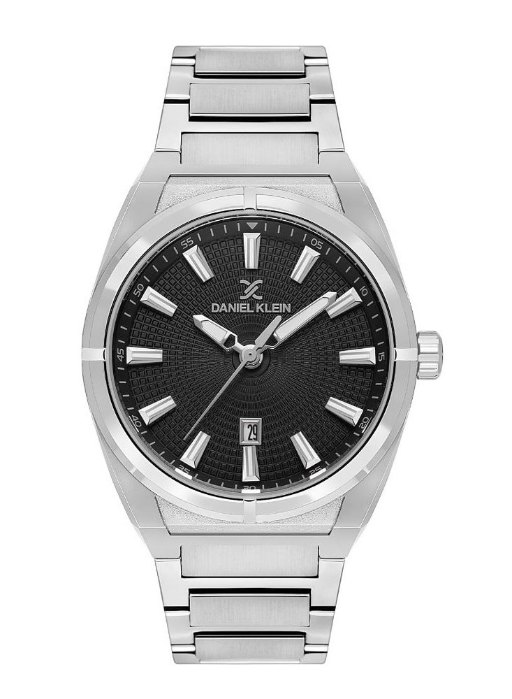 دانيل كلاين ساعة دانيال كلاين للرجال بسوار معدني ومينا سوداء كاجوال حصرية DK.1.13749-1 - Image 3
