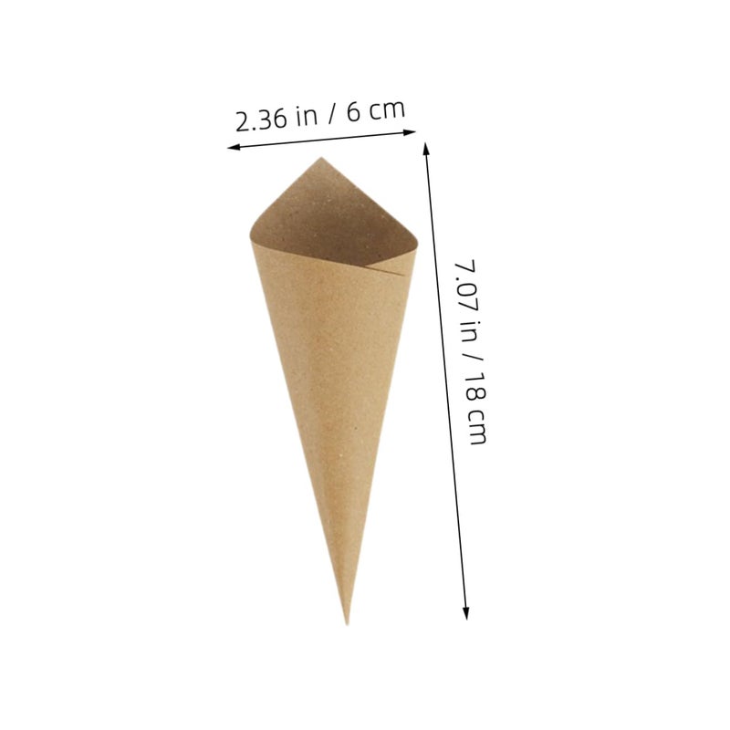 Kraft Paper Petal Cones 60 Pack Sturdy Confetti Holders For Wedding Decorations - Image 4