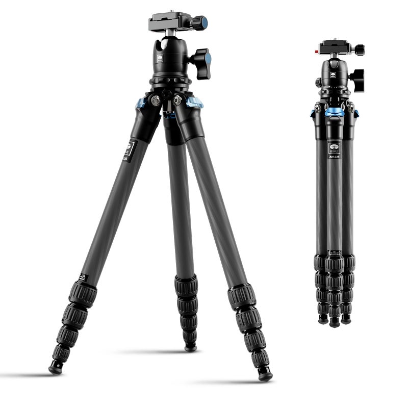 SIRUI Carbon Fiber Travel Tripod Lightweight Only 093kgCompact Tripod with 360 Panorama Ball Head Quick Release Plate Max Height 502 Max Load 6kg for Camera DSLR