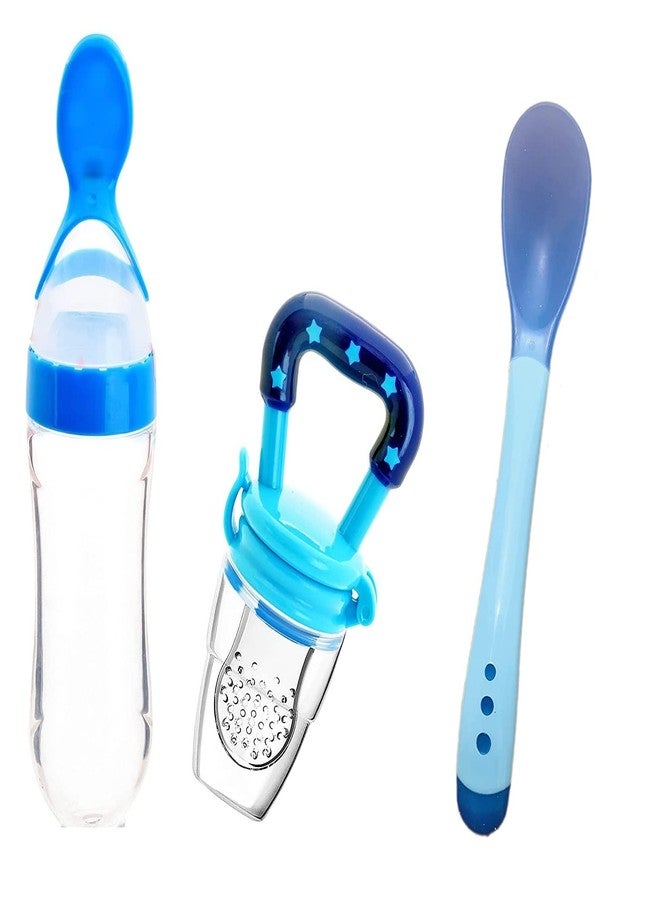 Aplam Chaplam Baby Fruit Nibbler Fruit Feeder/Baby Fruit Nipple/Pacifier for 4 Months + Babies Baby Feeding Set (Multicolor11) - Image 1