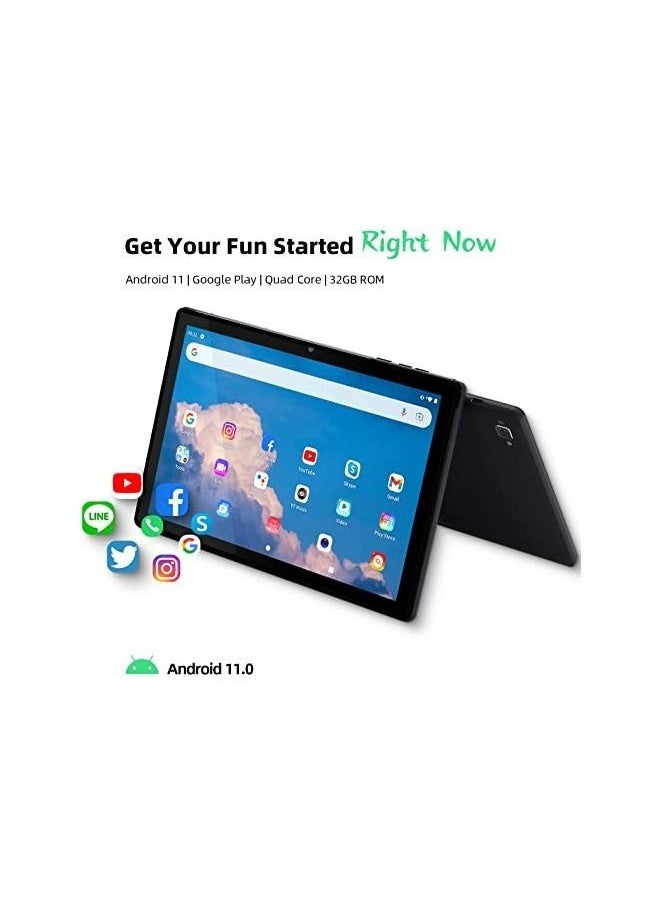 G TiDE Tablet H1, 10 inch Android 11 Tablet with Keyboard Case, 2GB RAM 32GB ROM, Quad Core