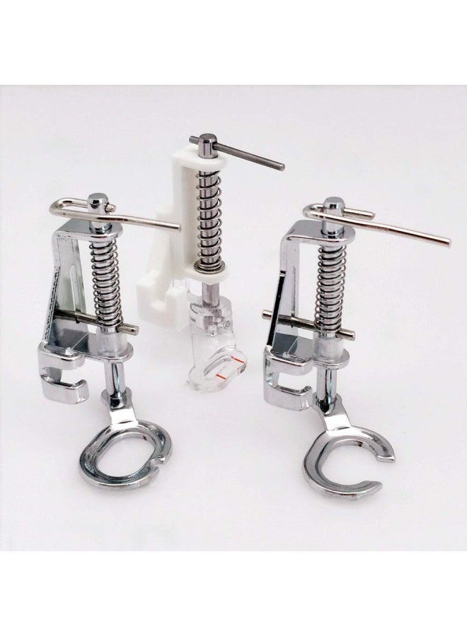 YEQIN 3pcs Large Metal Darning Free Motion Sewing Machine Presser Foot for All Low Shank Brother Singer Janome Babylock and More Sewing Machines - Include Close Toe Open Toe and Quilting Foot - Image 3