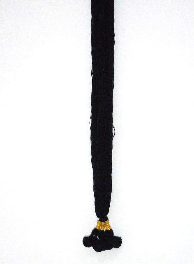 Strala Hair Extensions For Women And Girls/Parandi Used As Braid/Parandi Choti Hair For Women (Black color) Pack of 3 pcs - Image 2