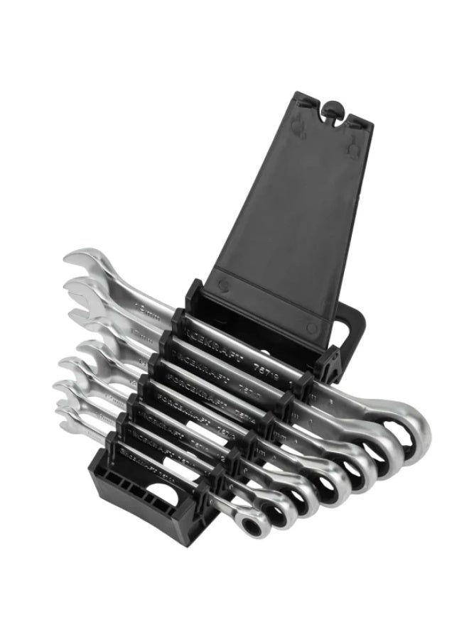 FORCEKRAFT Fixed ratchet wrench set 7pcs 8,10,12-14,17,19mm - Image 2