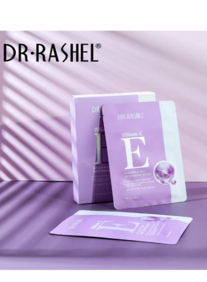 RASHELL Dr.Rashel Vitamin E Purify Hydrating Restoring Mask 25g x 5pcs 25grams - Image 1