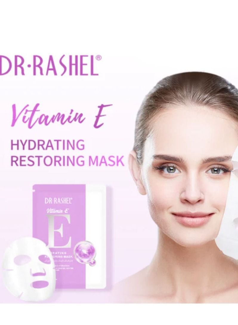 RASHELL Dr.Rashel Vitamin E Purify Hydrating Restoring Mask 25g x 5pcs 25grams - Image 3