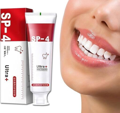 SPITEN Sp 4 Ultra Brightening Toothpaste - Advanced Whitening Formula for Stain Removal & Enamel Protection - Protection for a Radiant Smile - Whitening Toothpaste 120-gm (Pack of 1) - Image 1