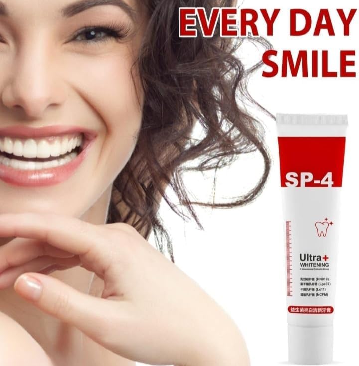 SPITEN Sp 4 Ultra Brightening Toothpaste - Advanced Whitening Formula for Stain Removal & Enamel Protection - Protection for a Radiant Smile - Whitening Toothpaste 120-gm (Pack of 1) - Image 3