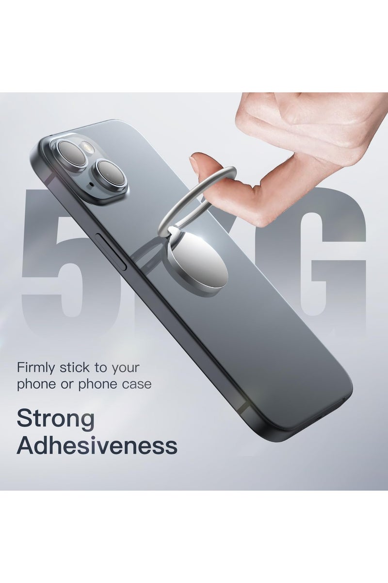 CMGTYYD Cell Phone Ring Holder, 360 Degree Rotation Metal Finger Grip Adjustable Cellphone Stand for Magnetic Car Mount, Compatible with iPhone, Galaxy, Pixel and More Smartphone - Image 4