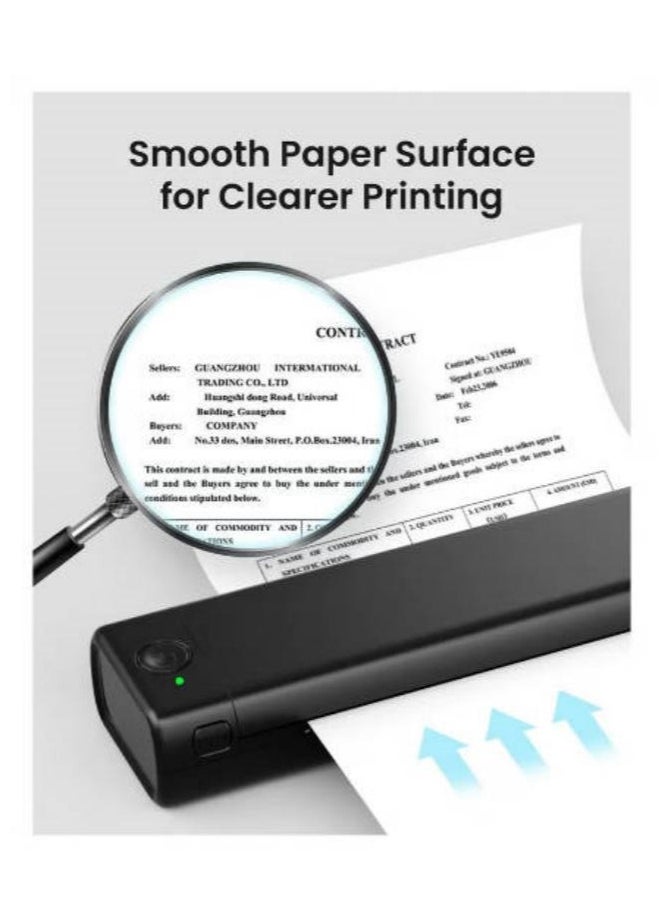 Generic Thermal Printing Paper A4, Compatible for M08F and HPRT MT800 MT800Q Portable Printers, 8.27x11.69in (200 sheets)  - Image 3