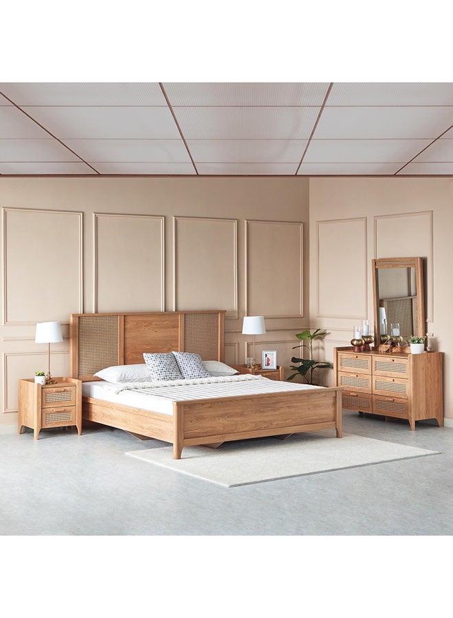 Home Box طقم غرفة نوم جافا 5 قطع مقاس 209 × 120 × 197 سم - Image 1