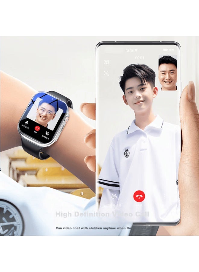 Aelvo Huawei Harmonyos Compatible Smart Watch For Children, Suitable For Apple Iphone, Ios, With Gps Positioning, Video Calls, Sim Card Slot, For Primary, Middle And High School Students, Uni - Image 2
