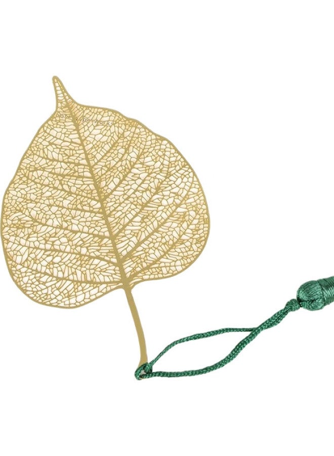 Tatanice [Lowest Price Online] Tatanice Brass Bookmark, Teacher'S Day Gift, Chinese-Style Metal Tassel, Unique Leaf Book Clip, Companion Gift, Birthday Present For Teachers And Friends - Image 1