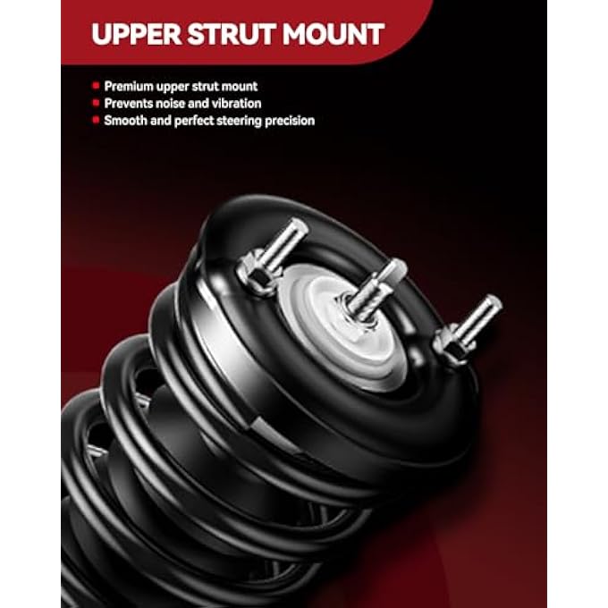 AUTOSITY مجموعة كاملة من الدعامات الأمامية والصدمات البديلة لسيارة سوناتا 2000-2005 أوبتيما 2001-2006 مع دعامات زنبركية لولبية وممتص صدمات 171417 * 2 قطعتين - Image 5