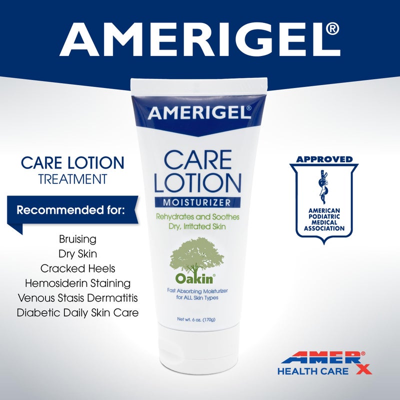 AMERIGEL Care Lotion â€“ Hypoallergenic Moisturizer - Diabetic Skin Care - Rehydrates and Soothes Dry, Irritated Skin - 6 oz. - Image 3