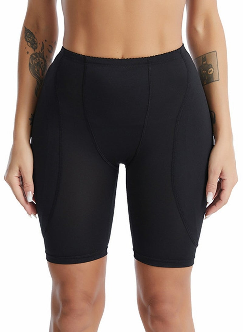 Loquat Womens Body Shaper Tummy Control Boxer Briefs Solid ColorMid Raise Shapewear Underwear Black  - Image 1