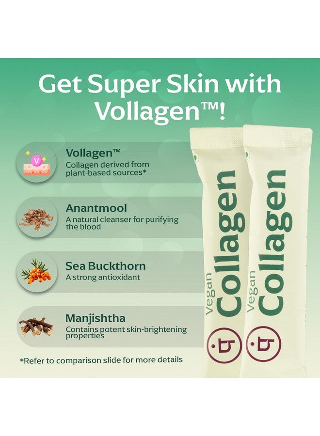 Panchamrit Panchamrit Vegan Collagen Powder for Men & Women (Litchi) | 10x10g Sachets| Plant Based Collagen (5g) with Biotin, Vitamin C, E, Hyaluronic Acid | Supplement for Skin, Hair & Joints | Pack of 1 - Image 3