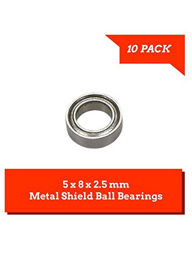 Apex RC Products 10 Pack 5X8X2.5Mm Metal Shielded Ball Bearings Mr85Zz 1911M  - Image 2