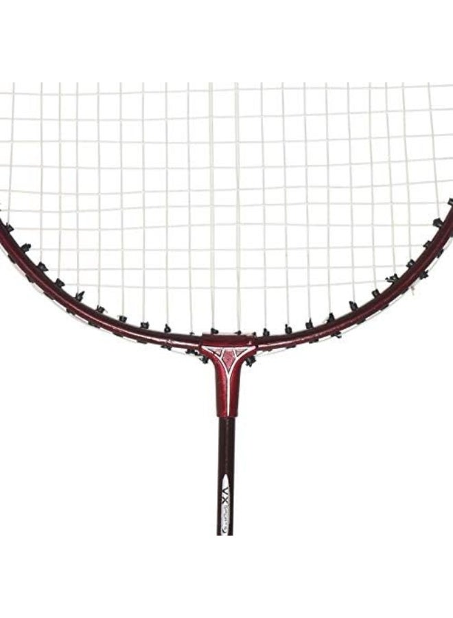 فيكتور أكس مجموعة مضارب تنس الريشة Vector X VXB0 لكبار السن – مضربان من الألومنيوم مع ٣ ريشات للتمرين والتدريب - Image 4