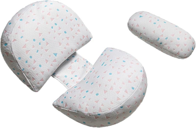 White Pregnancy Pillow Ergonomic Maternity Support for Side Sleepers Universal Size - Image 2