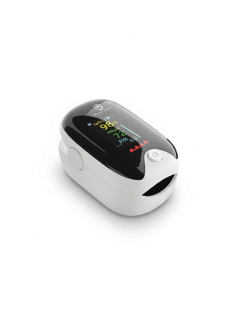 صحة الكوكب خليك مطمن على نفسك في أي وقت وفي أي مكان جهاز Planet Health لقياس الأكسجين والنبض بدقة عالية - Image 1