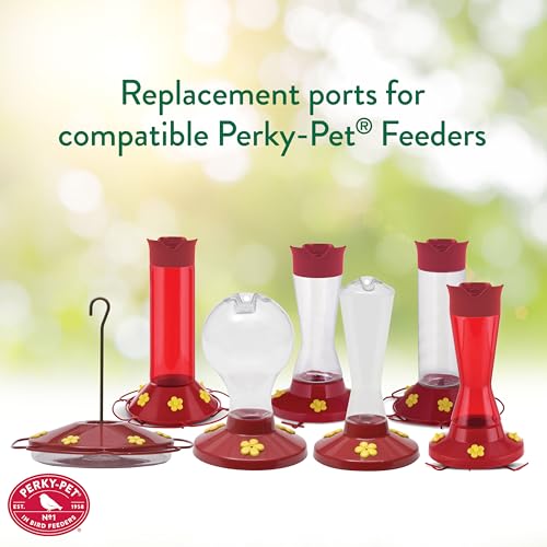 Perky-Pet Perky Pet 202FB 9 Piece Yellow Hummingbird Feeder Replacement Flowers - Image 2