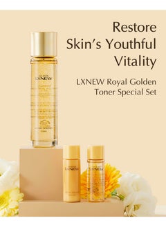 Isa Knox Spring Event ISA KNOX LXNEW Royal Golden Toner Set (6.5fl oz) - Luxury Gift Set for Ultimate Facial Care for Rejuvenation and Youthful skin by LG Beauty. Royal Peptides & Jelly, Niacinamide, Propolis.  - Image 2