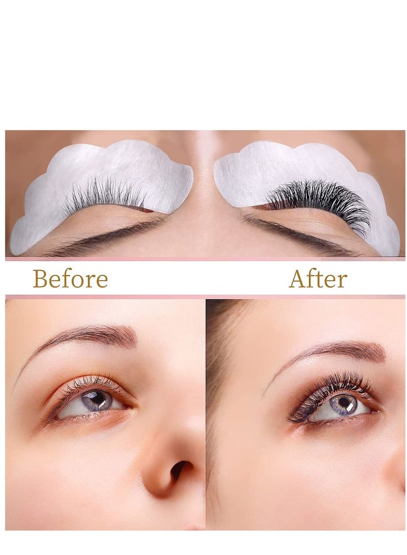 Zikra 50 Pairs Eye Gel Pads, Lint Free Under Eye Patches for Eyelash Extensions, Premium Eye Mask Beauty Tool Kit (Pink) - Image 5