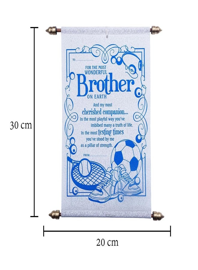 Natali Traders Scroll Greeting Card for Brother - Message Card Gift for Big Brother, Bhaiya, Bhai Birthday - Rakhi Raksha Bandhan - Bhai Dooj - Image 3