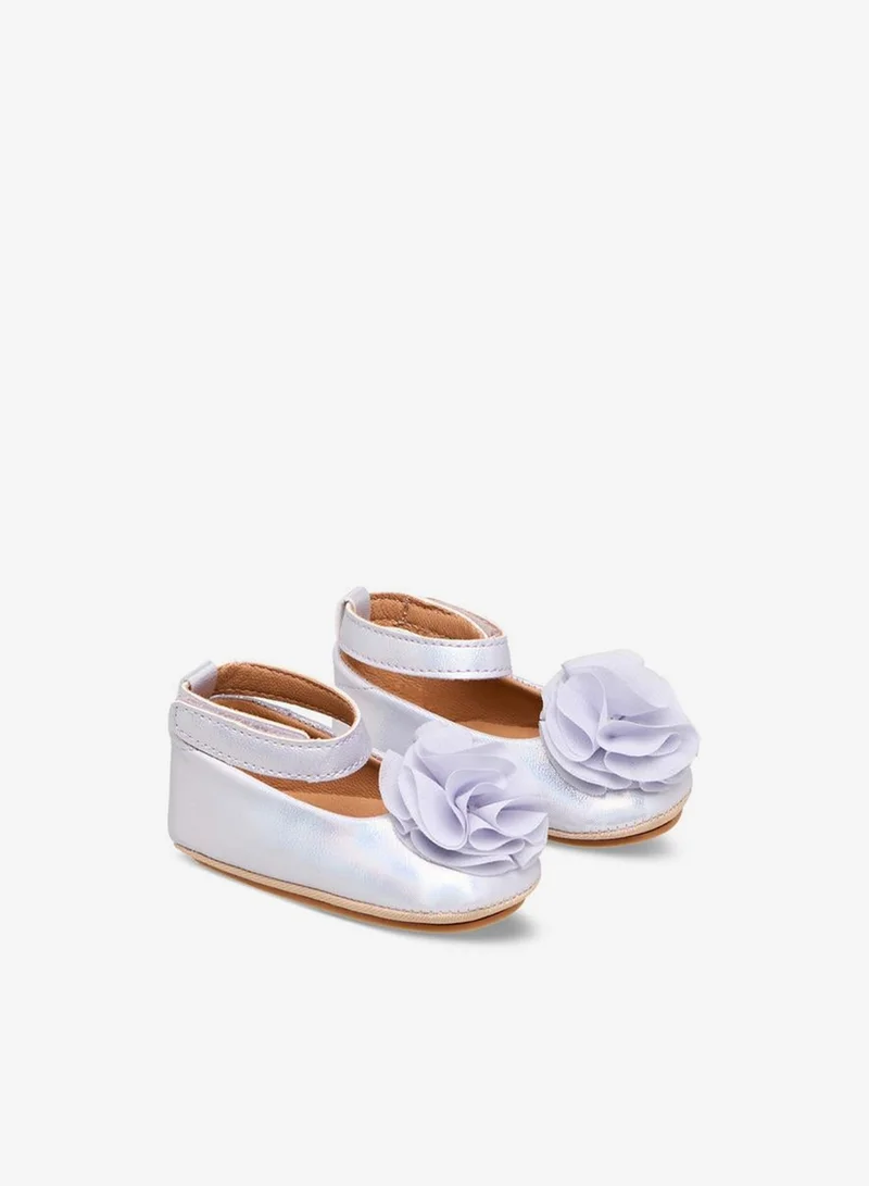 Barefeet Ballerina Shoes with Floral Accent