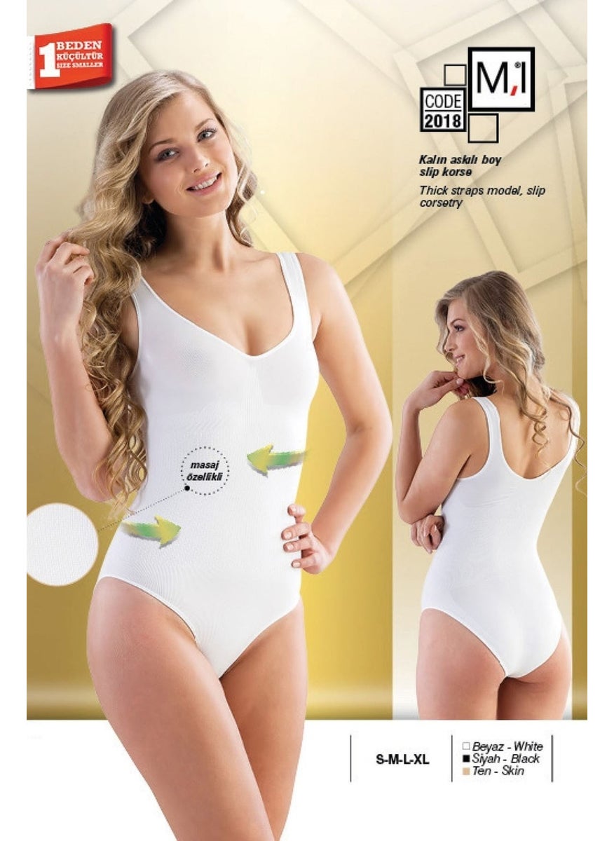 Tekno Trust - Beige Seamless Thick Strap Boy Slip Maternity Corset Slip - Image 1