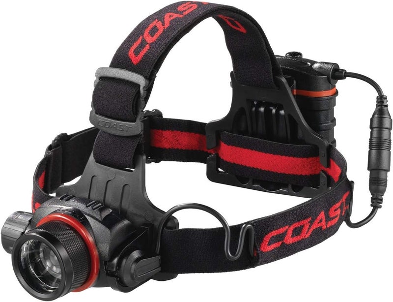 COAST HL8R 800 Lumen Rechargeable PURE BEAM Focusing LED Headlamp Black - Image 1