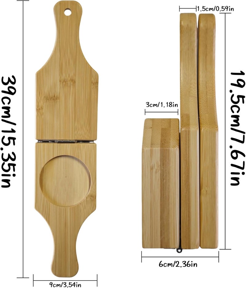 Bantlou Bamboo Tostones Plantain Press Plantain Smasher Maker - Authentic Caribbean Flavor, 2-in-1 Tostones and Plantain Cups, Perfect for Tostones and Stuffed Plantains,6.8 * 3 * 2.36inch - Image 3