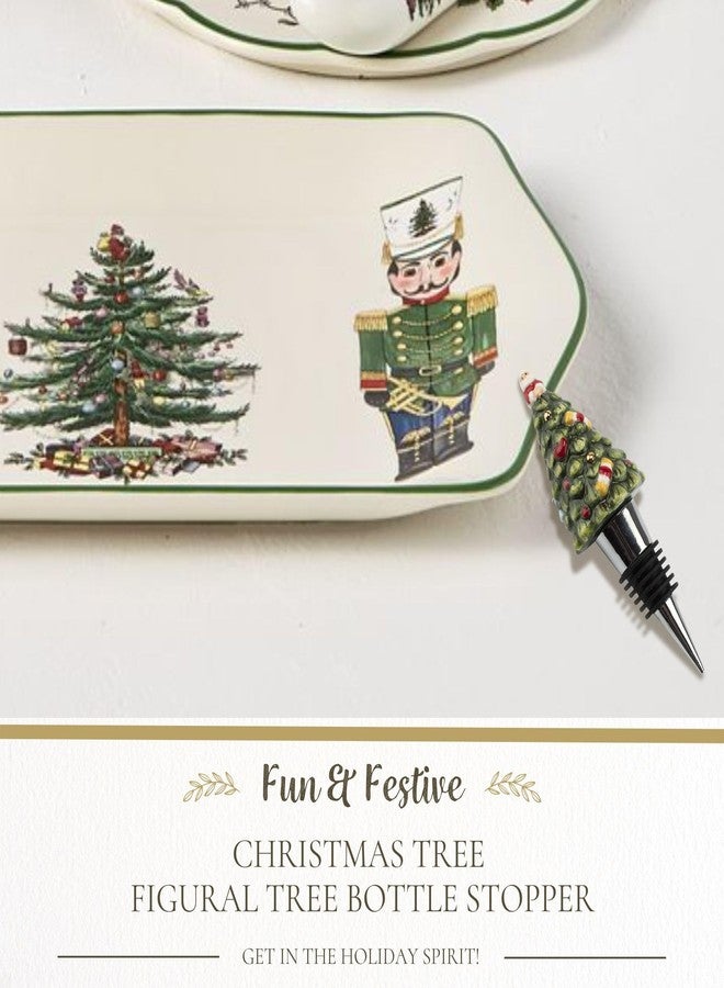 سبود سدادة زجاجة على شكل شجرة عيد الميلاد من سبود - غطاء مثالي للمشروبات والنبيذ، ديكور منزلي رائع للعطلات، أدوات ضيافة احتفالية وهدية لمحبي المشروبات - زينة قابلة لإعادة الاستخدام - Image 2