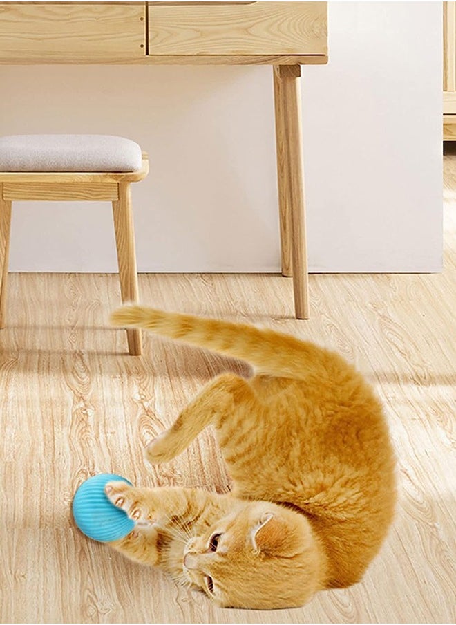 Bukela - Interactive Cat Toys Ball, Automatic 360° Self-Rotating Rolling Ball with USB Rechargeable pet Exercise Chase Toy Ball for Kitten & Dog Playing - Image 1
